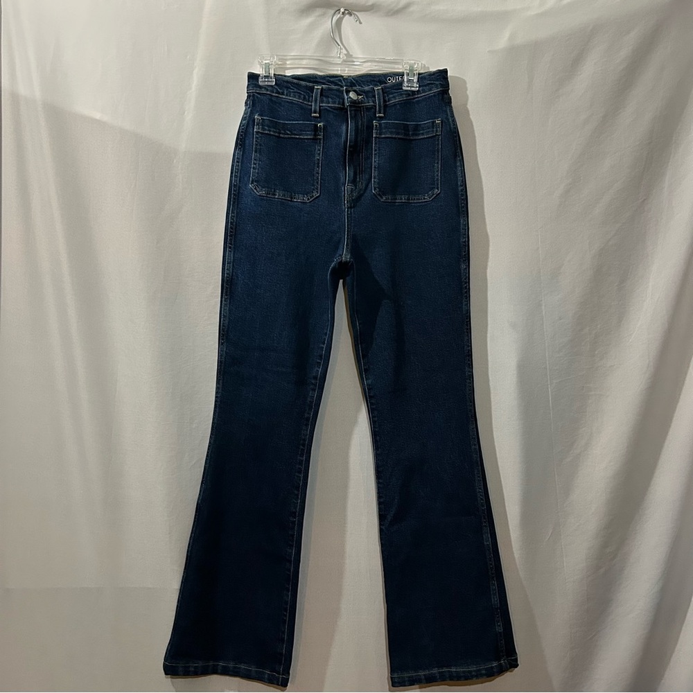Outerknown Jeans Women's Size 28 S.E.A Paramour Flare Blue Denim High Rise NWD